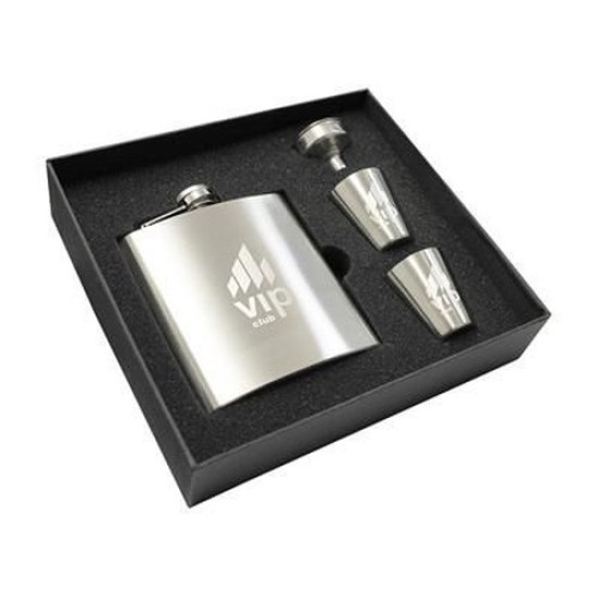 Hip Flask & Shot Glass Set