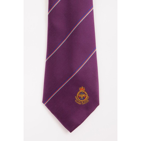 Woven Polyester Striped Crest Design