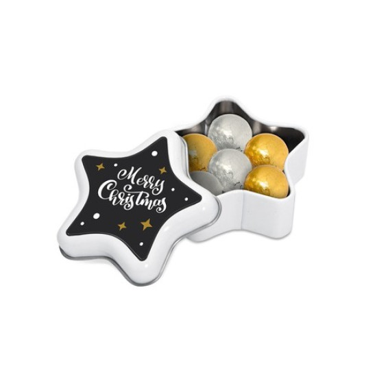 Star Tin with Foiled Chocolate