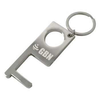 Stay Safe Metal Keyring