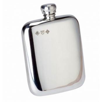 Victorian Pewter Hip Flask